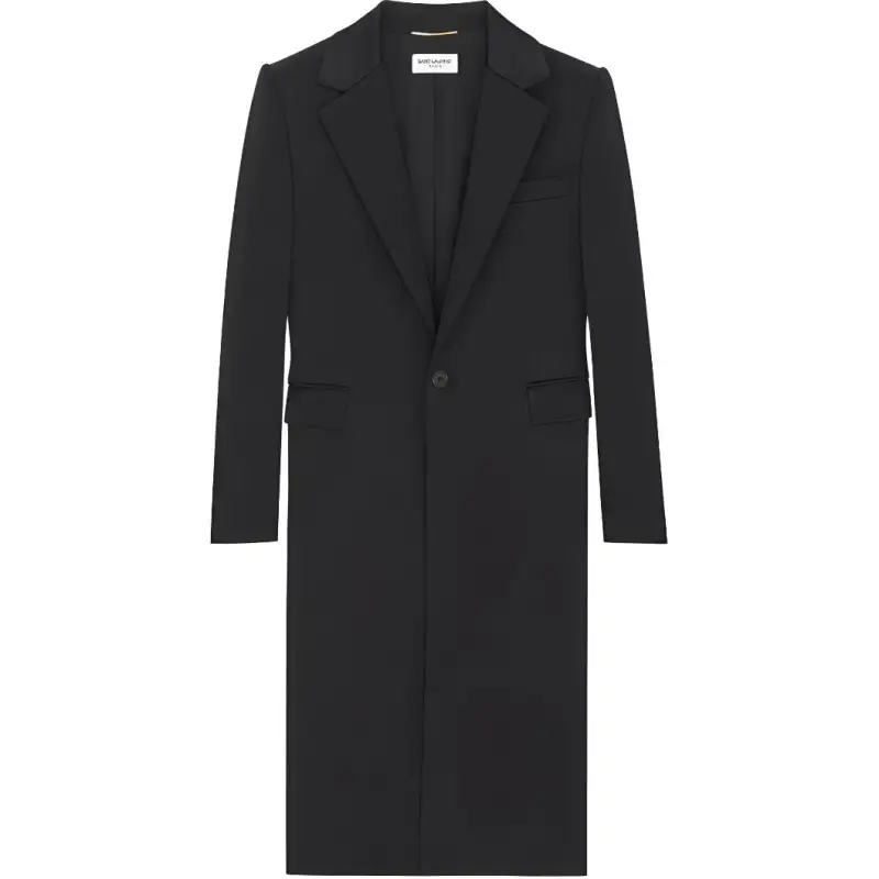 tailored single-breasted coat