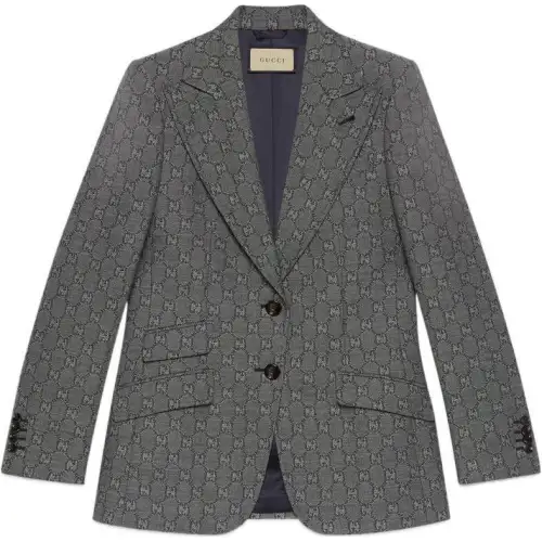 【Previous Season】single-breasted wool-jacquard blazer