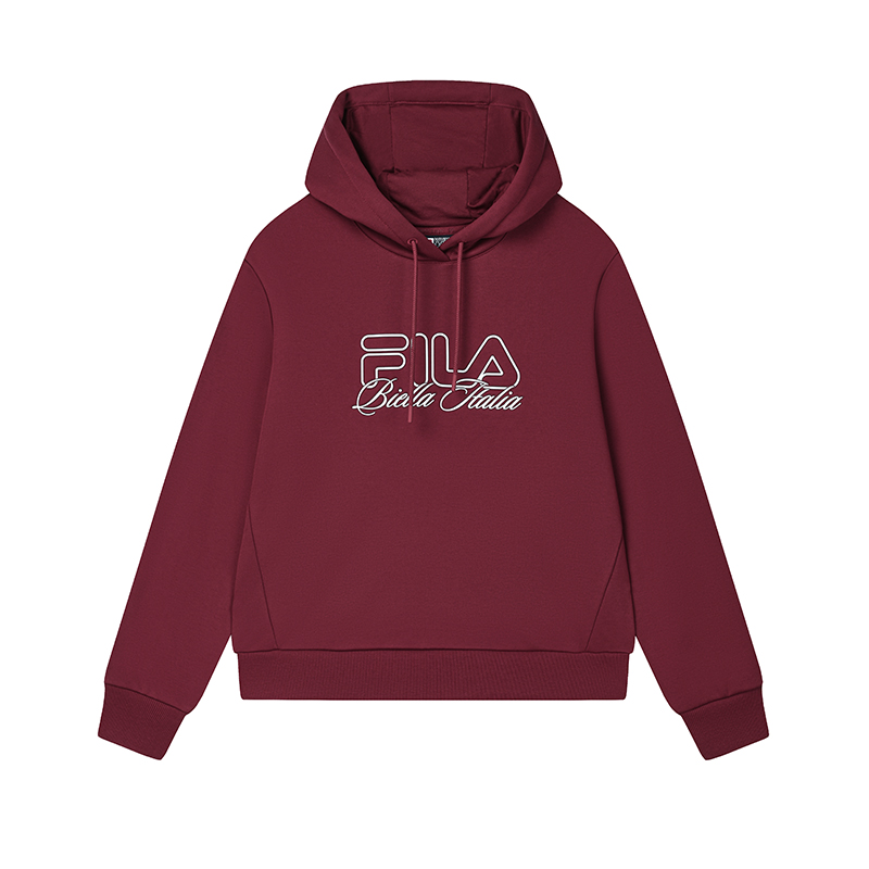 Женское худи Fila (бордовое)
