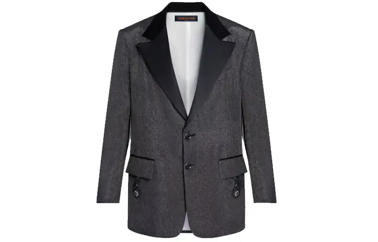 LOUIS VUITTON New Quarterly Products Of LV Business Suits Women's Black Suit Collar Moderate