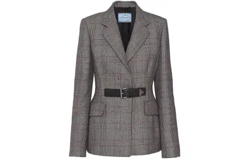 PRADA Business Suits Women's Gray Suit Collar Moderate Other