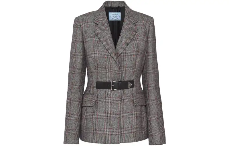 PRADA Business Suits Women's Gray Suit Collar Moderate Other