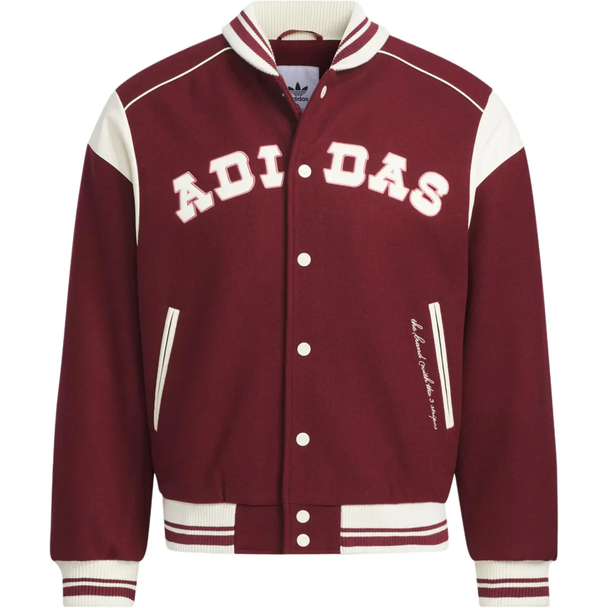 Adidas Originals COLLEGIATE BOMBER Collegiate Bomber Jacket Jackets & Coats Women's Dark Red/Ivory