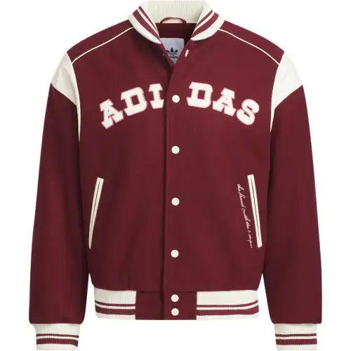 Adidas Originals COLLEGIATE BOMBER Collegiate Bomber Jacket Jackets & Coats Women's Dark Red/Ivory