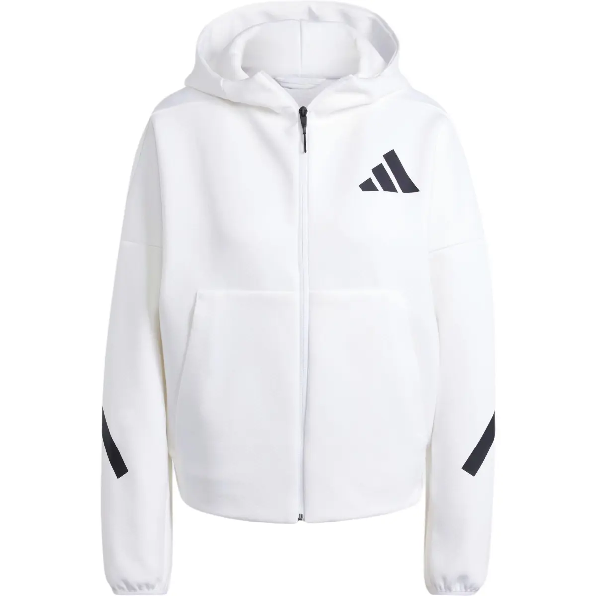 Adidas logo-detail zip-up hoodie