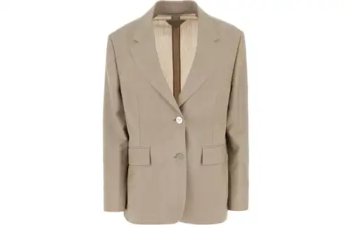 PRADA Business Suits Women's Khaki Suit Collar Moderate Other