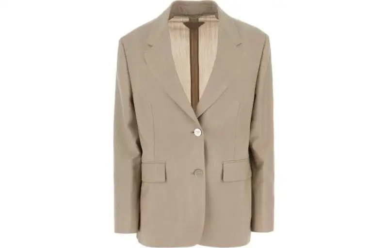 PRADA Business Suits Women's Khaki Suit Collar Moderate Other