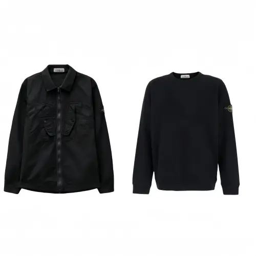 STONE ISLAND Casual Sportswear Unisex Black