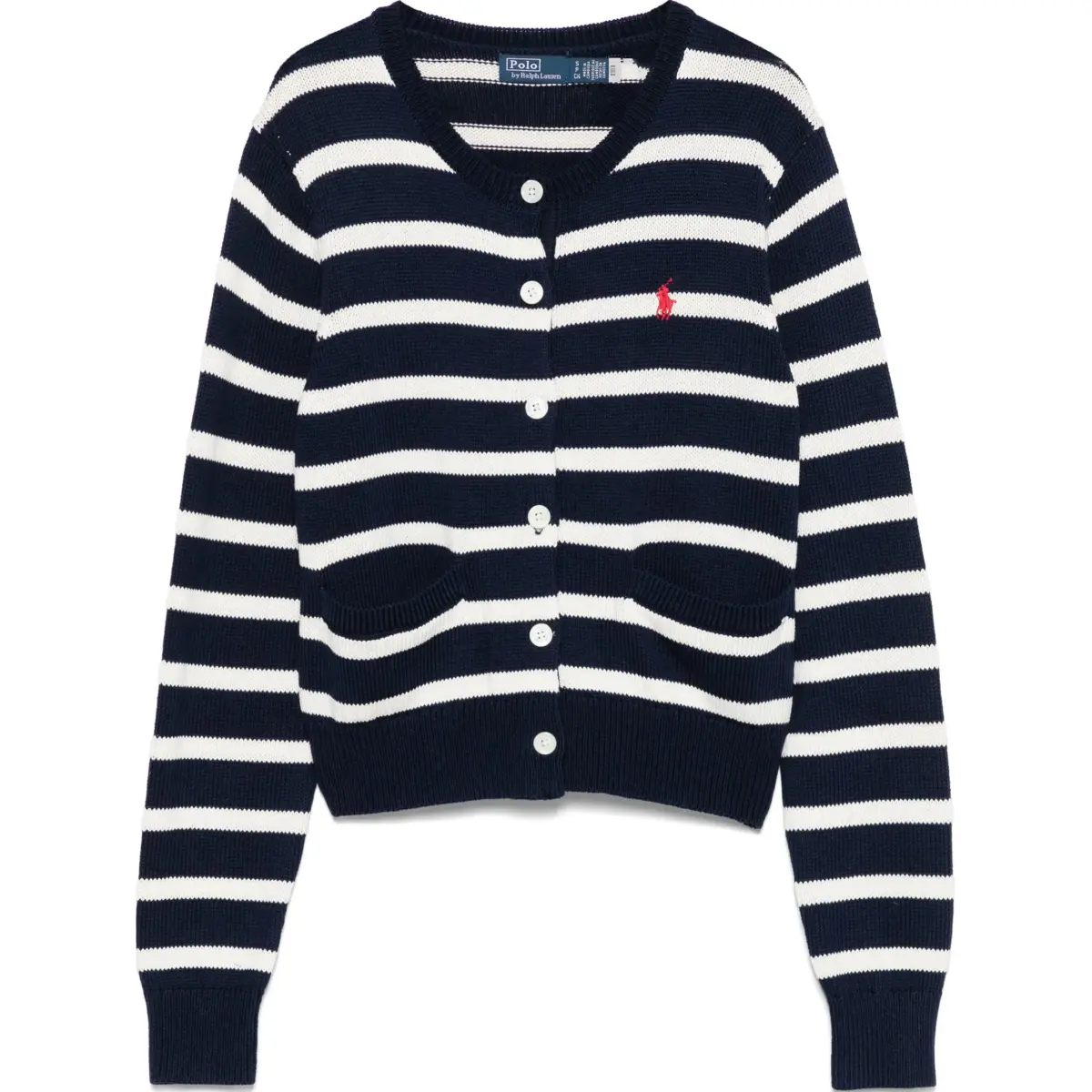 Polo Ralph Lauren Knitwear Straight Fit Version Women's Marine Blue & White Multicolor
