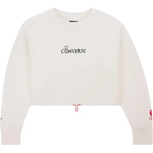 Converse x LFC Cropped Crew Sweatshirt Women's White