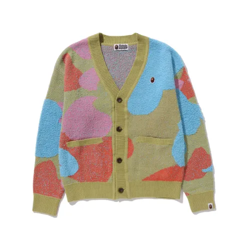 A BATHING APE Knitted Fabric Cardigan Women's