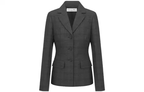 DIOR Business Suits Women's Gray Suit Collar Moderate Other