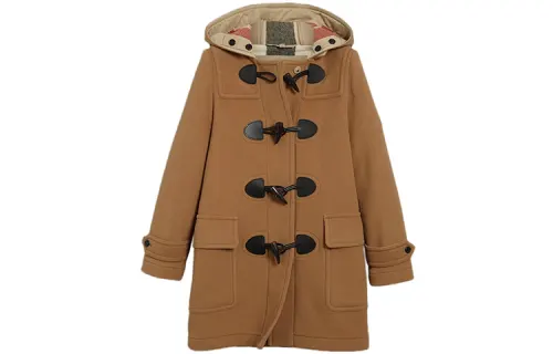 Burberry Coats Women's Khaki Hooded Moderate