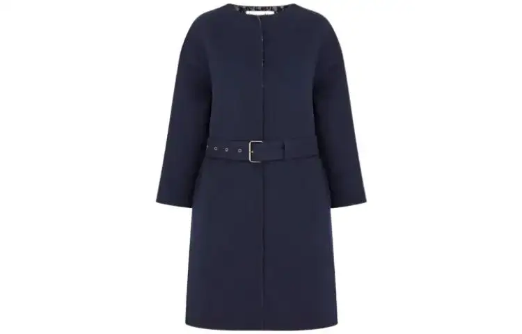 DIOR Coats Women's Marine Blue