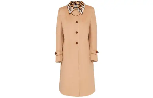 MIU MIU Coats Women's Khaki Lapel Moderate