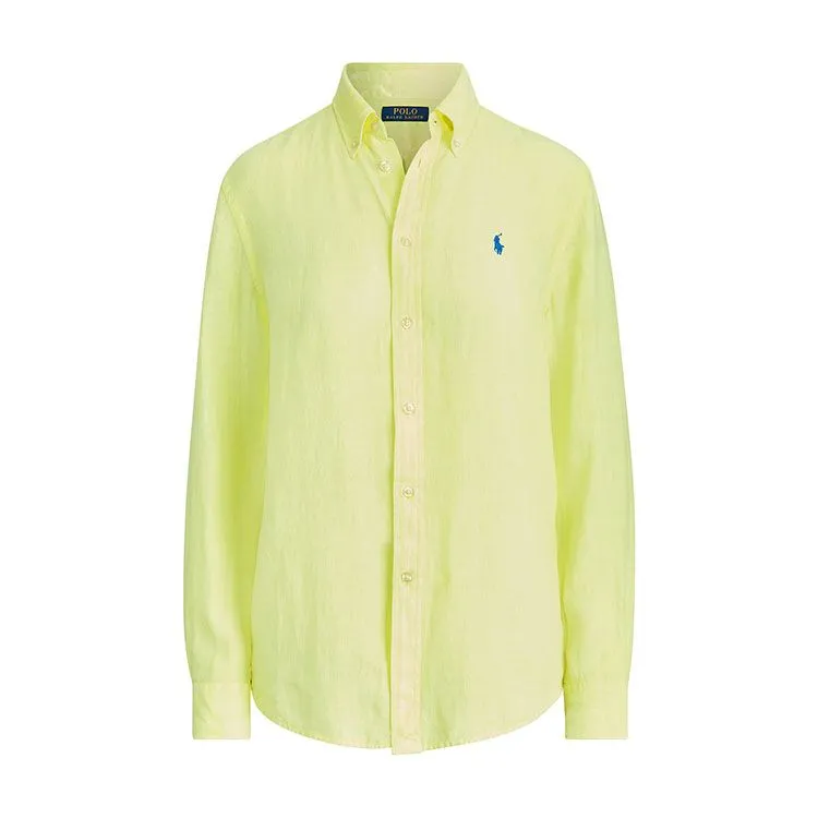 Polo Ralph Lauren SS24 Shirt Loose Fit Women's Yellow