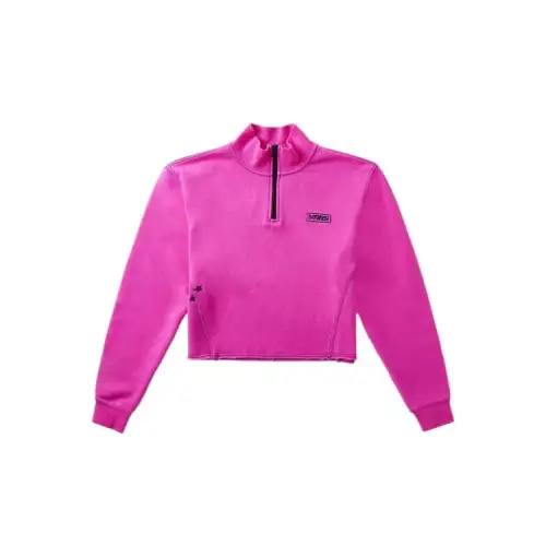 Vans Pulloverr THREAD IT MOCK Sweatshirt Women's Rose Red