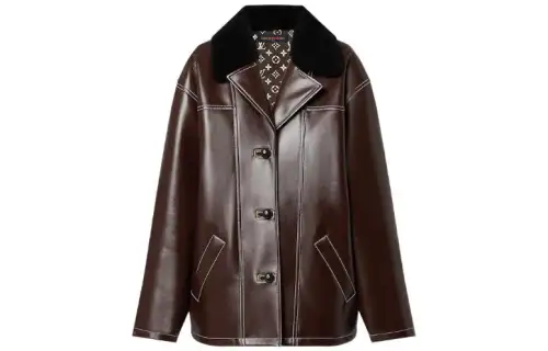 LOUIS VUITTON Coat Women's Coffee