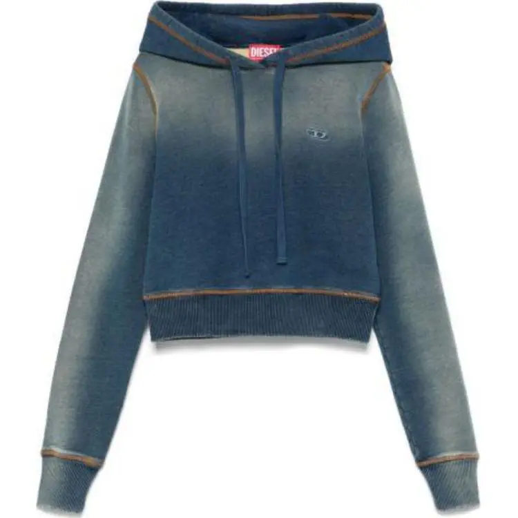 DIESEL Logo Embroidered Drawstring Hoodie