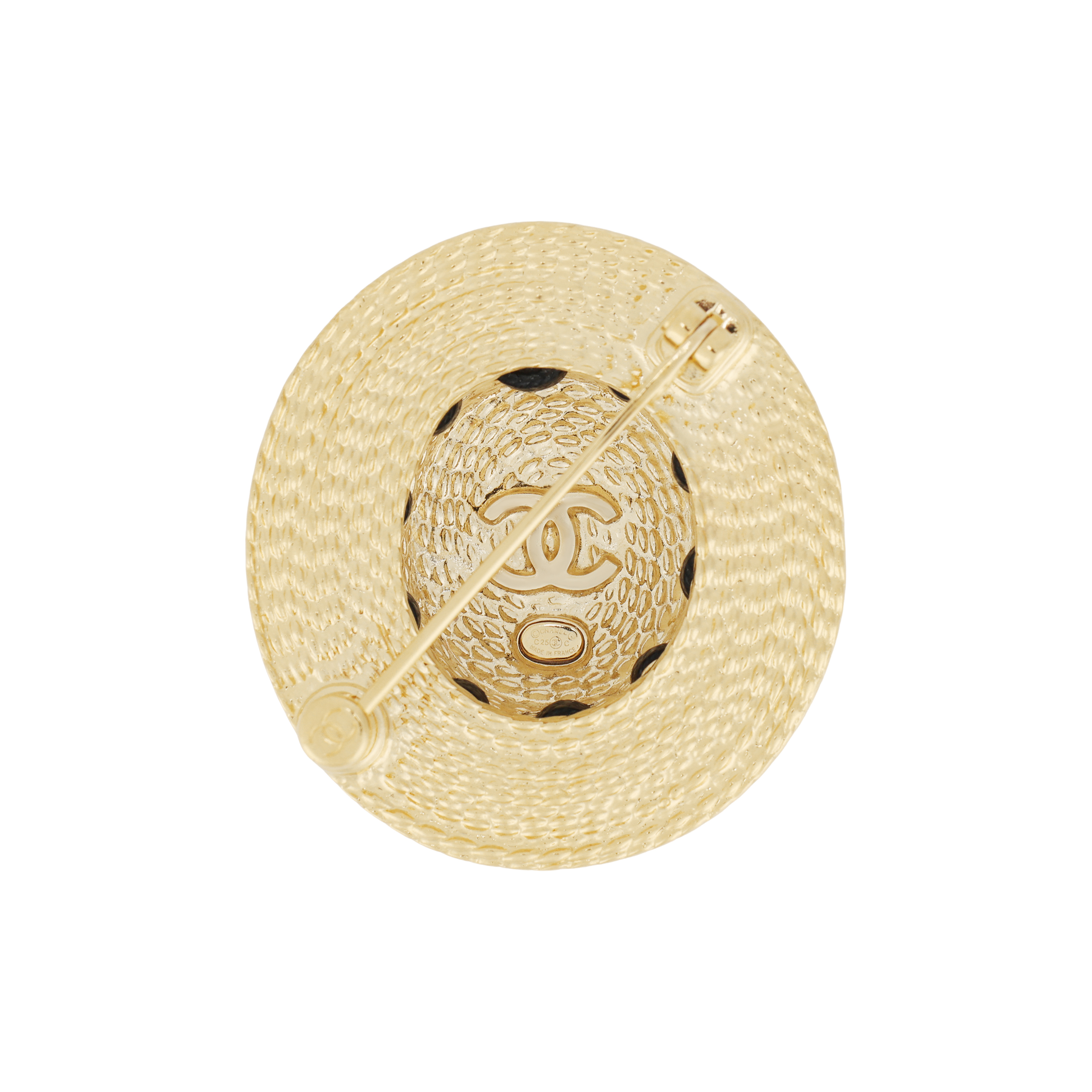 Брошь Chanel 25C (золотая) — фото 3