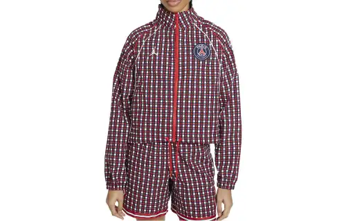 Jordan Jackets Women's Dark Red Stand Collar Moderate Other