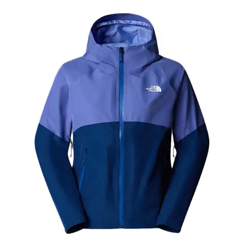 The North Face hooded colour-block jacket
