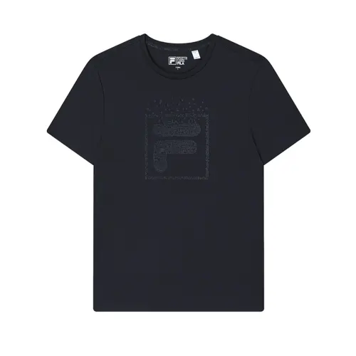 FILA Lifestyle WHITE T Shirt Men's Legend Blue