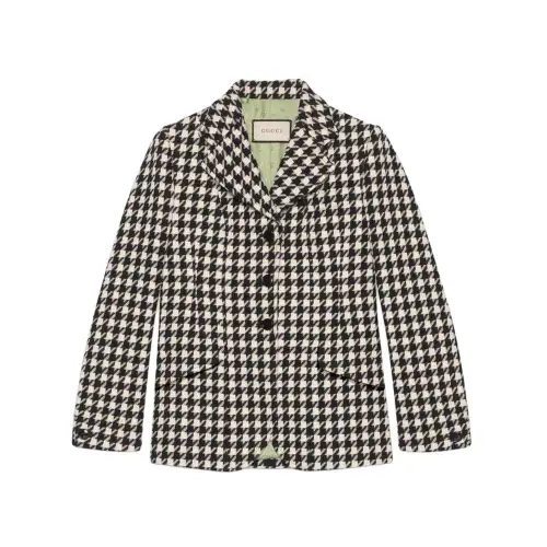 【Previous Season】houndstooth-print blazer