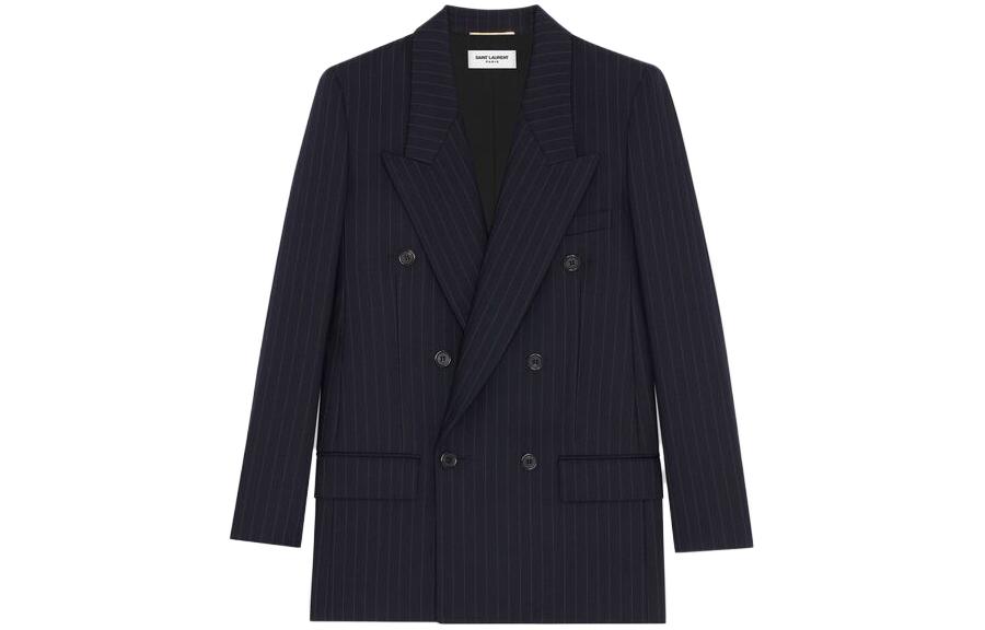 SAINT LAURENT Pinstripe Double breasted Blazer