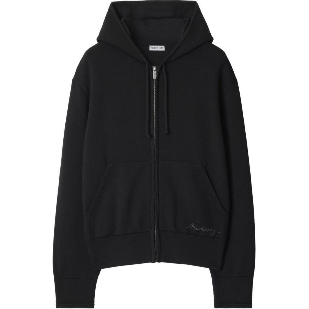 Женское худи Burberry Embroidery Logo (черное)