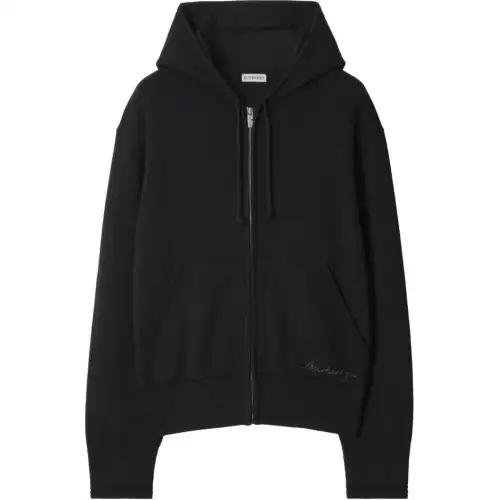Burberry logo-embroidered wool-blend jacket