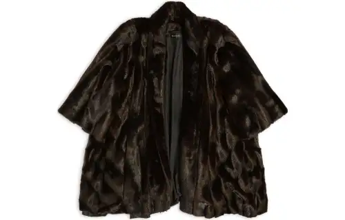 Balenciaga Coats Women's Black Moderate Straight Fit