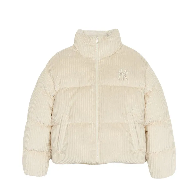 MLB New York Yankees Down Jacket Women's Cream