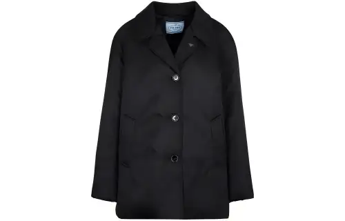 PRADA Buttoned V-Neck Coat