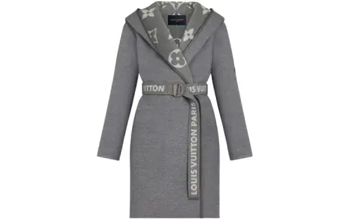 LOUIS VUITTON Coat Women's Gray