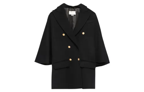 GUCCI Coats Women's Black Suit Collar Thickened