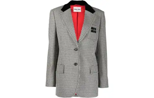 MIU MIU SS22 Business Suit Coat Women's Gray