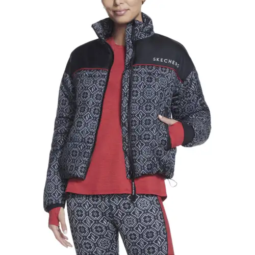 Skechers GO SHIELD Diamond Legacy Puffer Jackets & Coats Women's Black