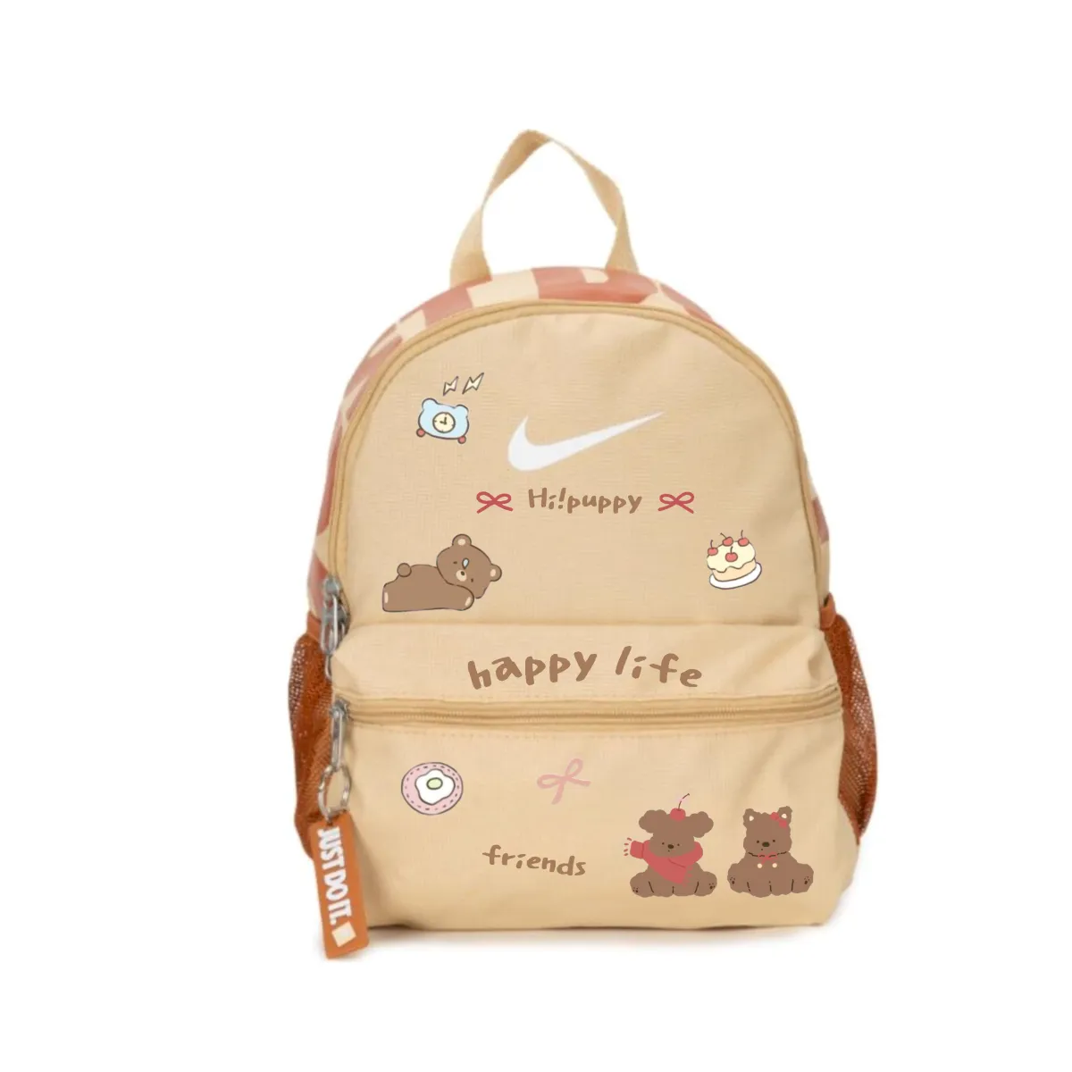 Nike Fabric Backpack Regular Women's Yellow & Brown