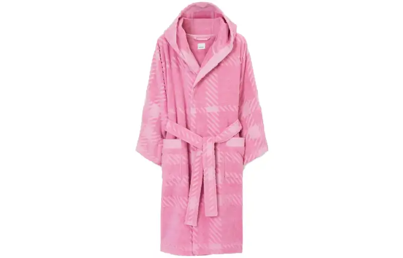 Burberry Coats Women's Pink Hooded Moderate Straight Fit
