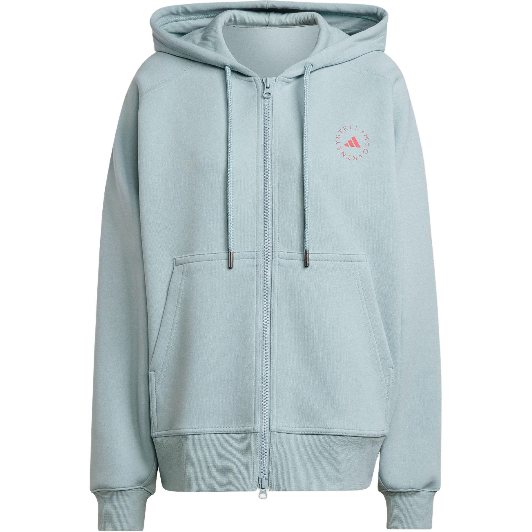 Женская куртка adidas Stella McCartney Full-Zip Hoodie Logo (зеленая)