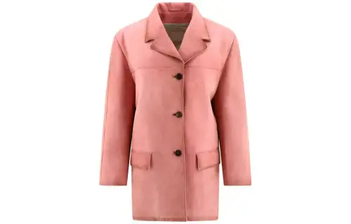 Prada single-breasted suede blazer
