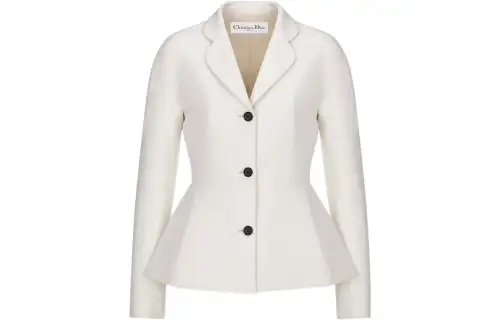 DIOR Business Suits Women's White V Neck Moderate
