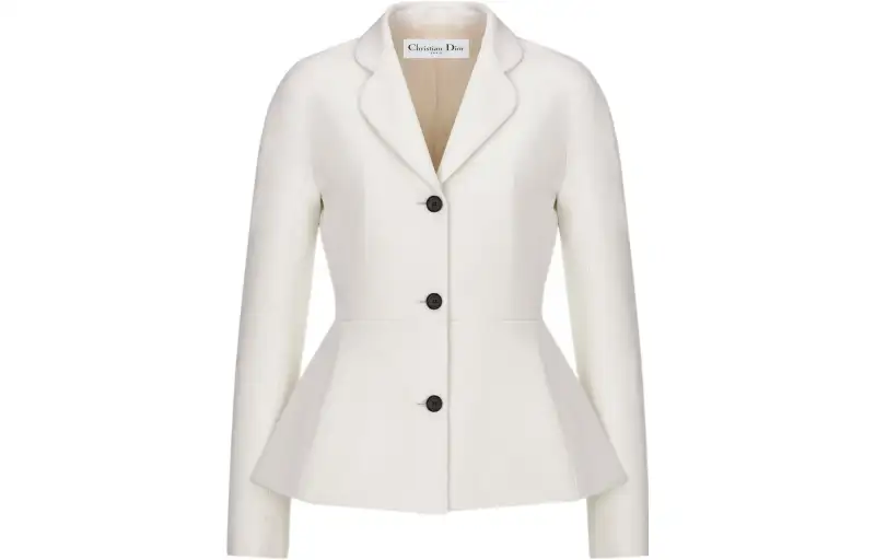 DIOR Business Suits Women's White V Neck Moderate
