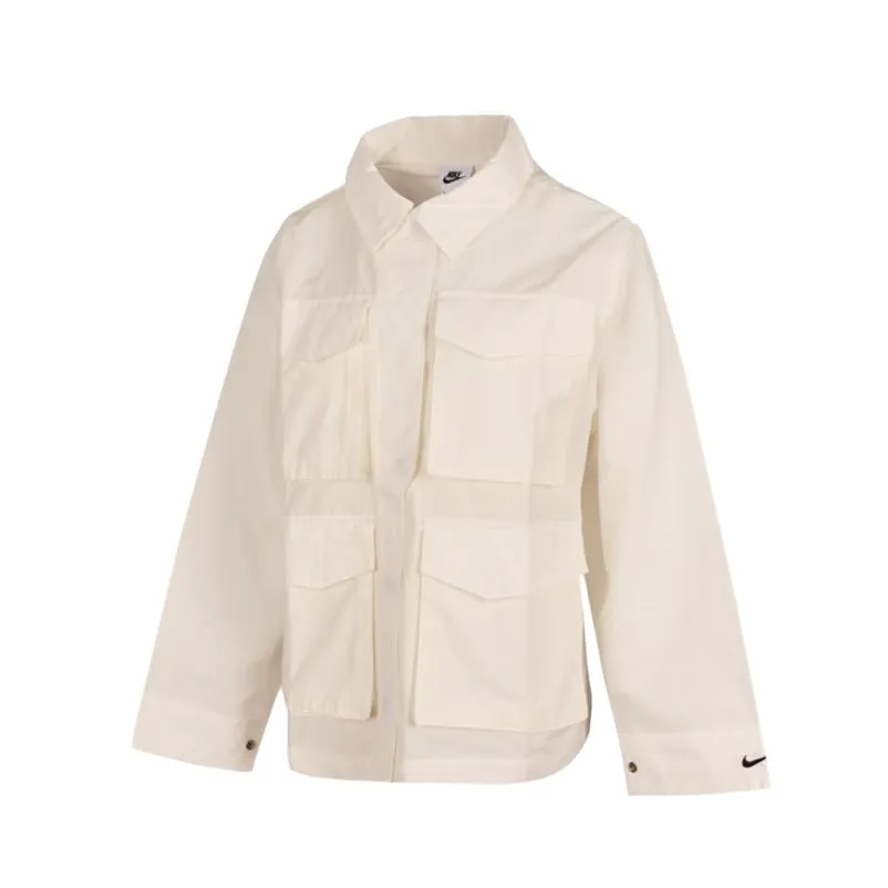 Nike NSW ESSNTL WVN CRGO Jacket Women's Beige
