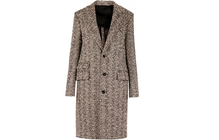 Пальто Bottega Veneta (серое)