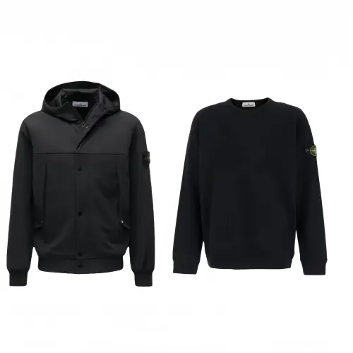 STONE ISLAND Casual Sportswear Unisex Black