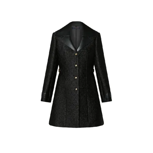 LOUIS VUITTON Coat Women's Black