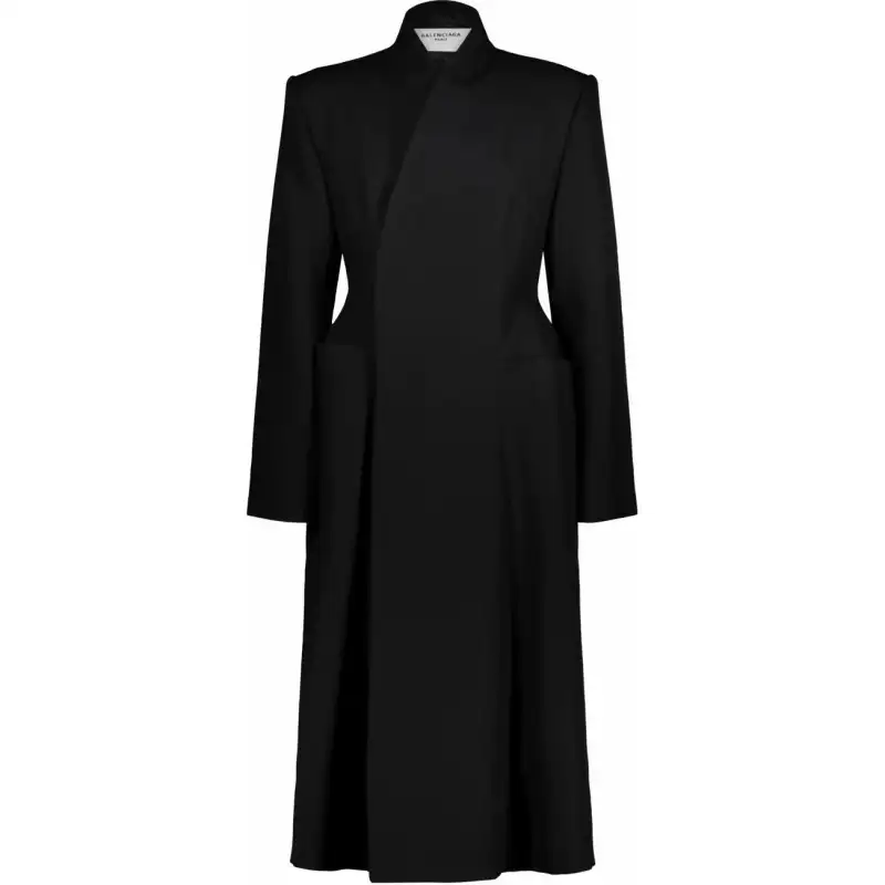 Balenciaga Double-Breasted Long Coat