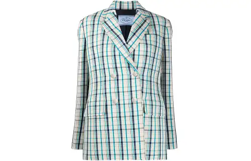 PRADA Business Suits Women's Blue Suit Collar Moderate